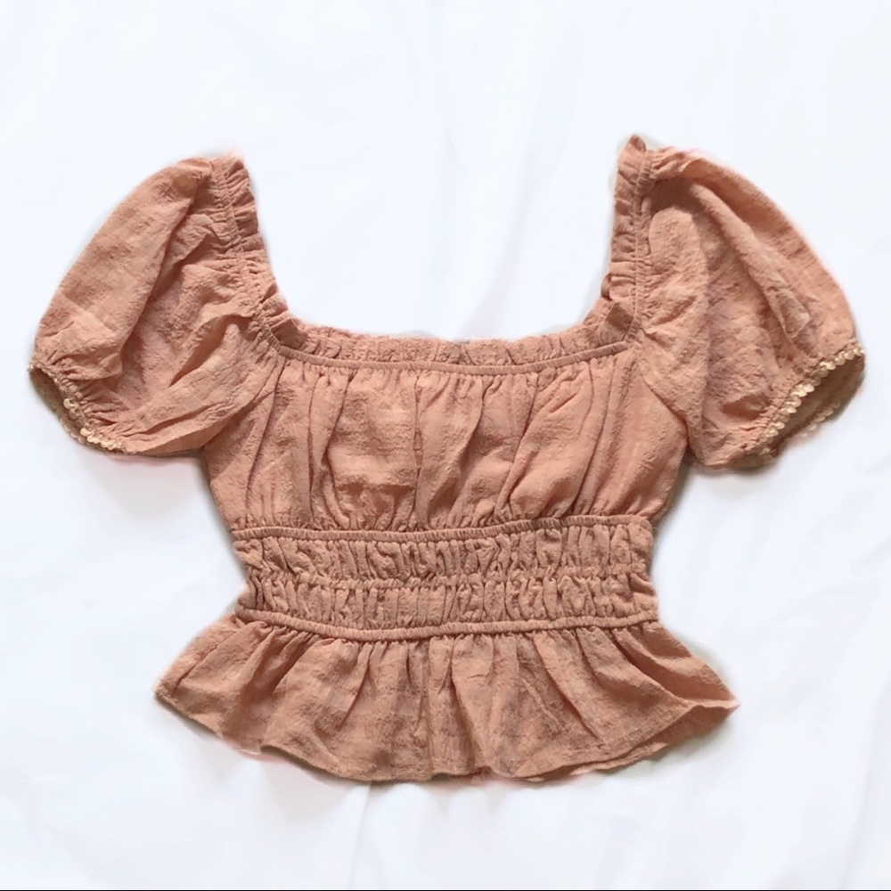 skylar rose ⋆ puff sleeve crop top